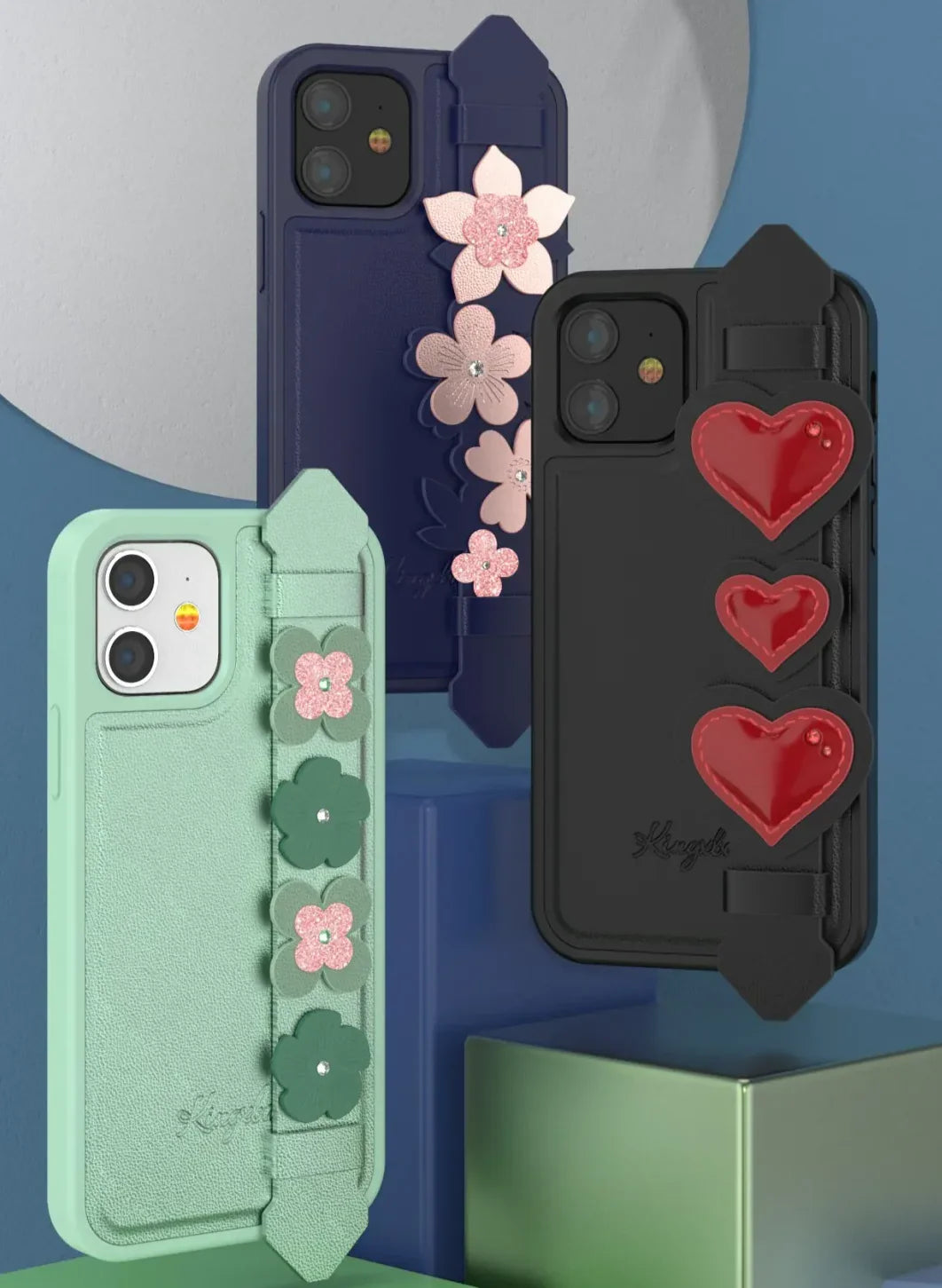 iPhone 12 Pro Max Kingxbar Refreshing GriP Case - Green - Tashqila iPhone 12 Pro Max Kingxbar Refreshing GriP Case - Green - Tashqila